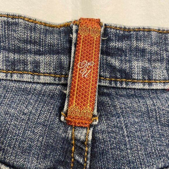 MU Authentic Dungarees Makers Boot Cut Jeans Size 14 - Picture 3 of 10